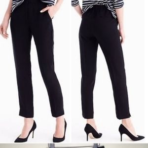 J. Crew Tall Pull-on Easy Pant in Matte Crepe Navy Blue sz.4T style#G8705